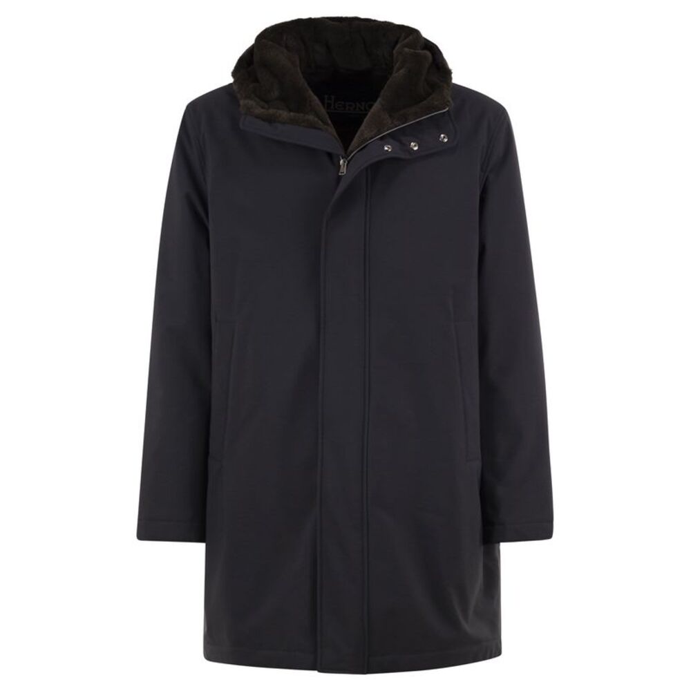 Herno Men Technical Hooded Coat